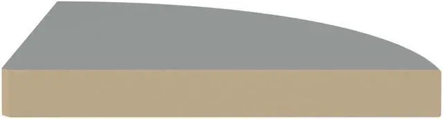 Alt view image 5 of 11 - vidaXL Wall Corner Shelves Floating Corner Shelf 2 Pcs High Gloss Black MDF