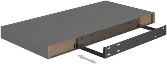 Alt view image 3 of 12 - vidaXL Wall Shelves Floating Shelves Display Shelves 2 Pcs High Gloss White