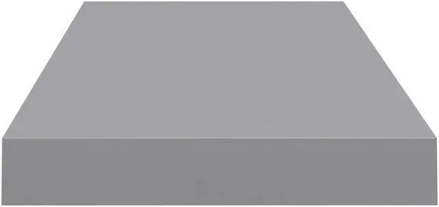 Alt view image 8 of 12 - vidaXL Floating Wall Shelves 4 pcs Gray 23.6"x9.3"x1.5" MDF
