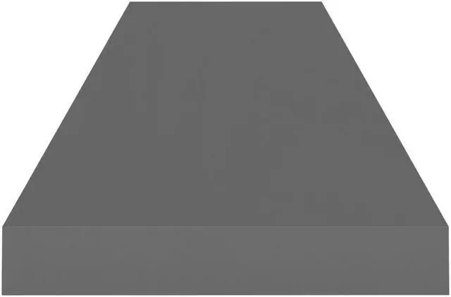 Alt view image 9 of 10 - vidaXL Floating Wall Shelves 4 pcs High Gloss Gray 35.4"x9.3"x1.5" MDF