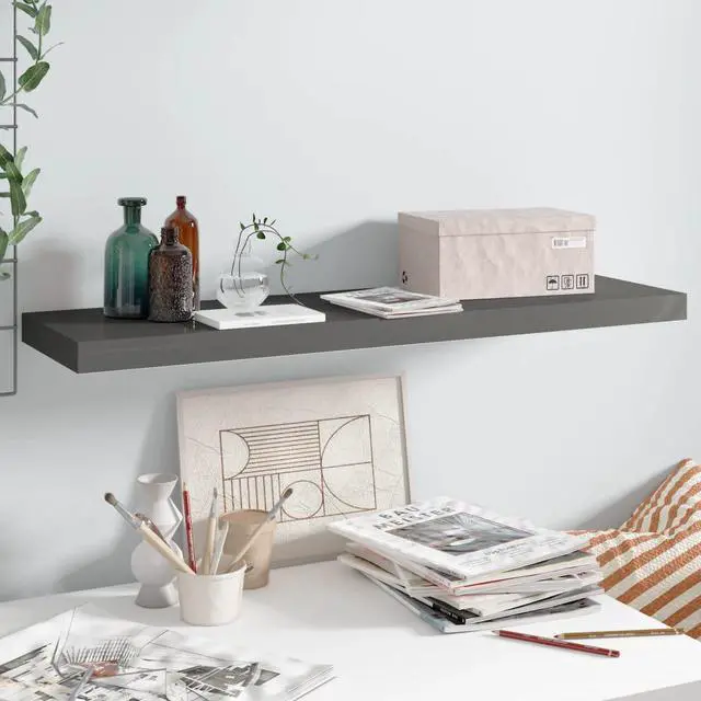 Main image of vidaXL Wall Shelf Floating Shelf Display Shelf Wall Mounted High Gloss Black