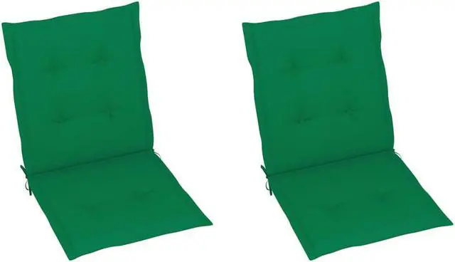 Alt view image 2 of 14 - vidaXL Chair Cushion 2 Pcs Outdoor Patio Chair Cushion Pad Green Oxford Fabric