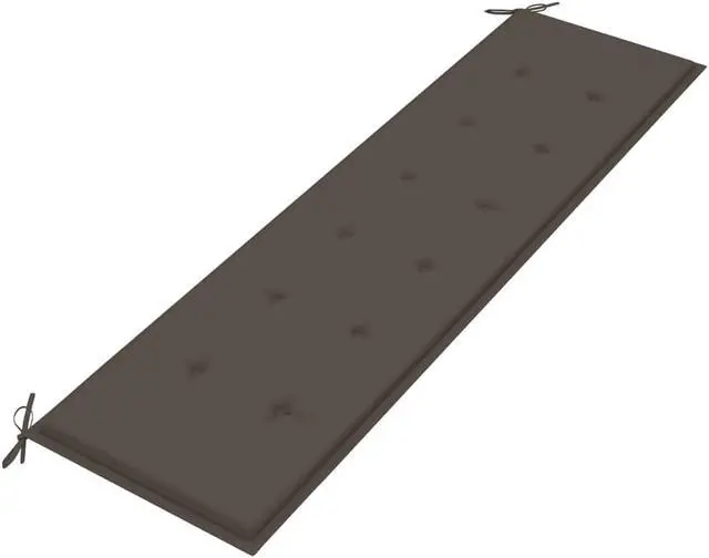 Alt view image 2 of 17 - vidaXL Garden Bench Cushion Taupe 180x50x4 cm Oxford Fabric