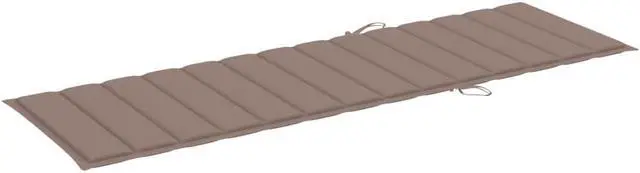 Alt view image 2 of 19 - vidaXL Patio Cushion Outdoor Sun Lounger Chair Cushion Taupe Oxford Fabric