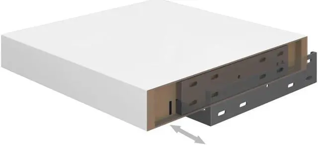 Alt view image 3 of 15 - vidaXL Wall Shelves Floating Shelves Display Shelves 2 Pcs High Gloss White