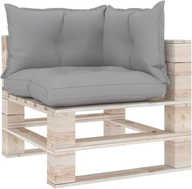 Alt view image 2 of 16 - vidaXL Pallet Sofa Cushions 3 pcs Beige