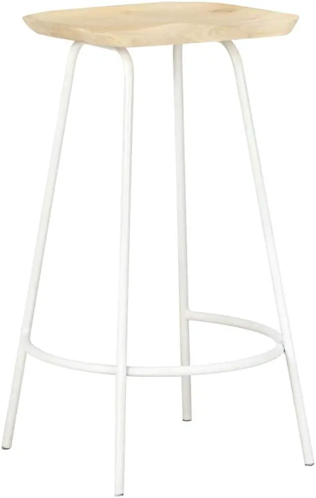 Alt view image 2 of 7 - vidaXL Bar Stool 2 Pcs Counter Height Bar Stool for Kitchen Black Poly Rattan