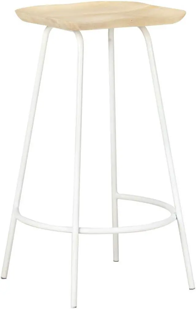 Alt view image 2 of 18 - vidaXL Bar Stools Bar Counter Height Stool Island Stool 4 Pcs Solid Mango Wood