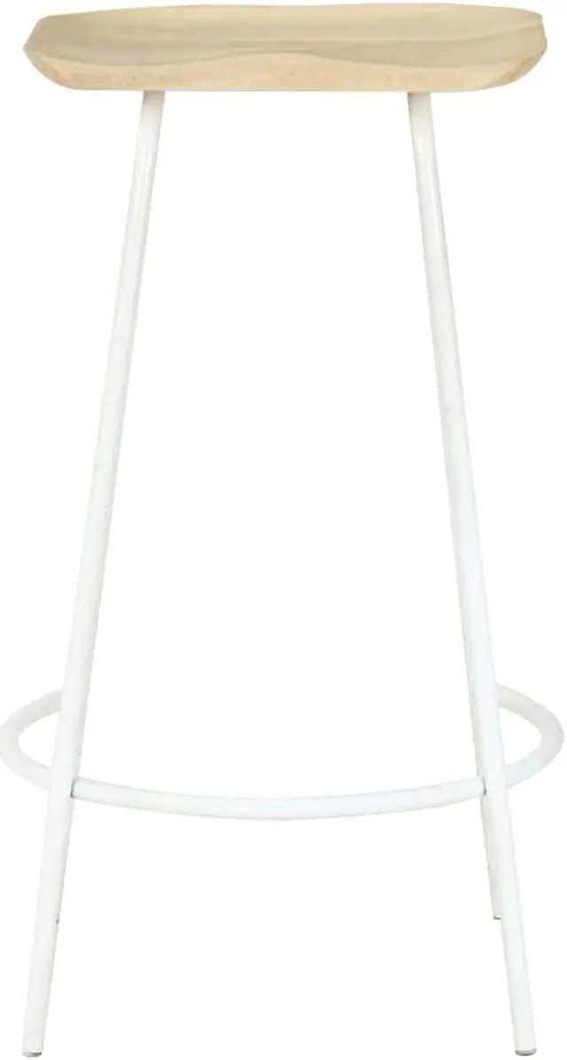 Alt view image 4 of 18 - vidaXL Bar Stools Bar Counter Height Stool Island Stool 4 Pcs Solid Mango Wood