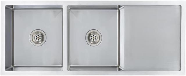 Pekoe® 35 x 18-Inch Stainless Steel Undermount Double-Bowl Kitchen Sink