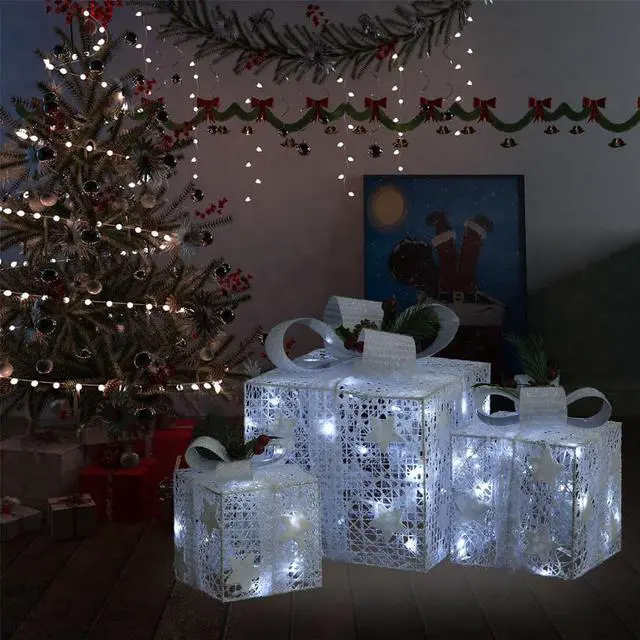 Alt view image 7 of 17 - vidaXL Reindeer Christmas Decoration LEDs Pre-Lit Christmas Lighting Cold White