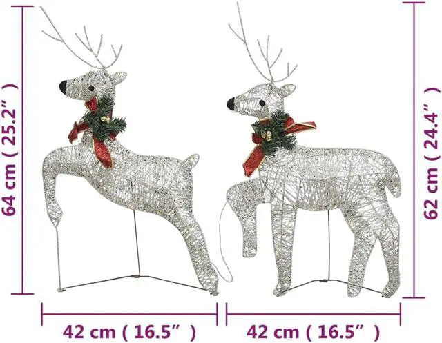 Alt view image 4 of 13 - vidaXL Christmas Decoration Xmas Snow Penguin Figure with LEDs Luxury Fabric