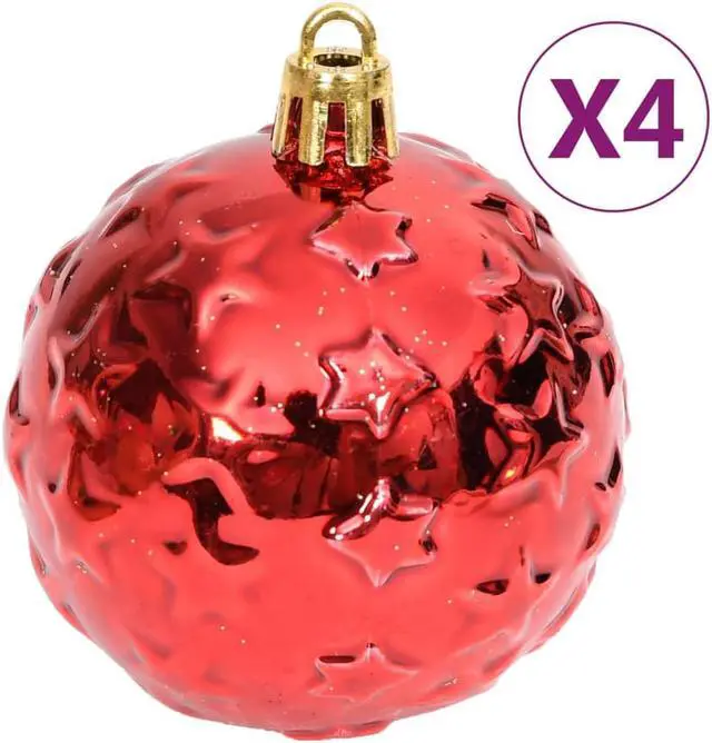 Alt view image 5 of 16 - vidaXL Christmas Bauble Set 70 Piece Christmas Ball for Xmas Tree Gold and Red
