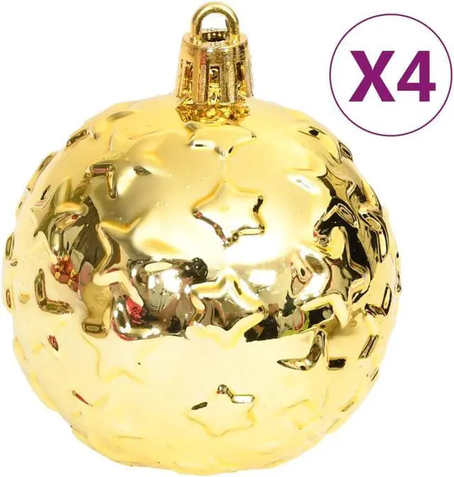 Alt view image 4 of 16 - vidaXL Christmas Bauble Set 70 Piece Christmas Ball for Xmas Tree Gold and Red