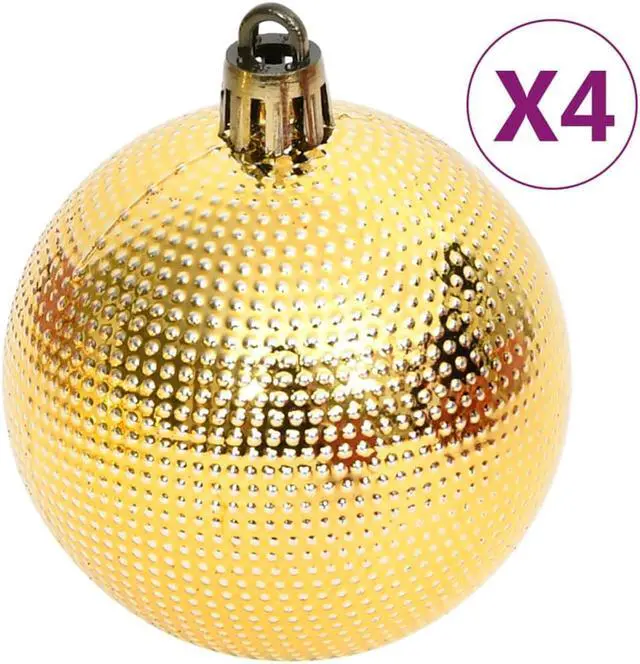 Alt view image 5 of 15 - vidaXL Christmas Bauble Set Christmas Ball Ornament 108 Piece Gold and Red