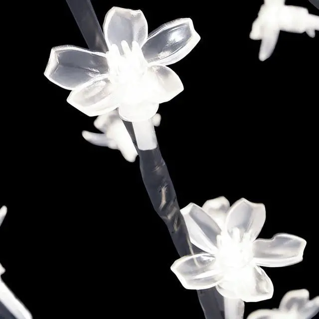 Alt view image 13 of 14 - vidaXL Christmas Tree 128 LEDs Cold White Light Cherry Blossom 47.2"
