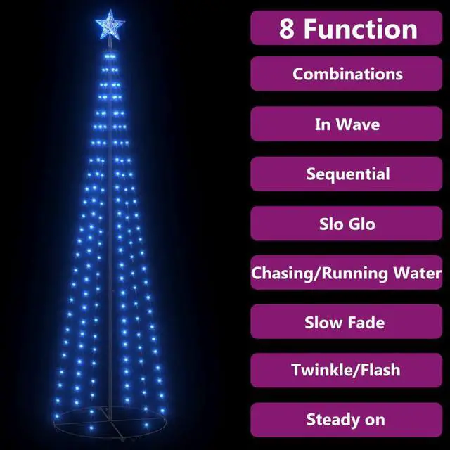 Alt view image 11 of 17 - vidaXL Acrylic Reindeer Family Christmas Decoration 300 LED Cold White