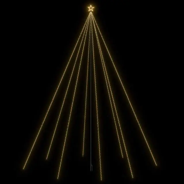 Alt view image 8 of 18 - vidaXL Artificial Christmas Tree with LED White 59.1" Fiber Optic