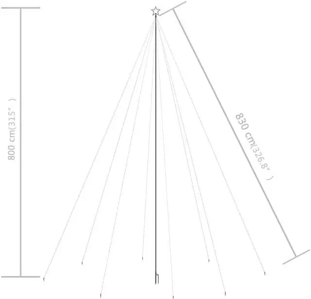 Alt view image 10 of 18 - vidaXL Artificial Christmas Tree with LED White 59.1" Fiber Optic