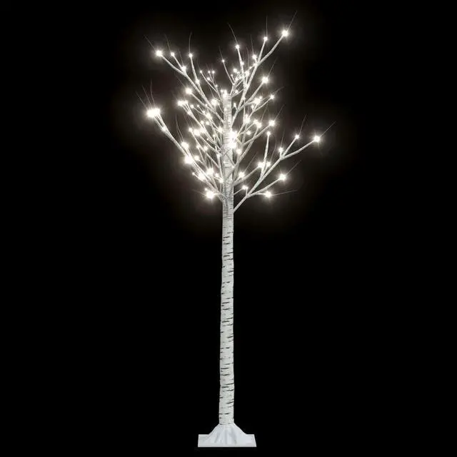 Alt view image 8 of 18 - vidaXL Christmas Tree 200 LEDs 5.9' Cold White Willow Indoor Outdoor