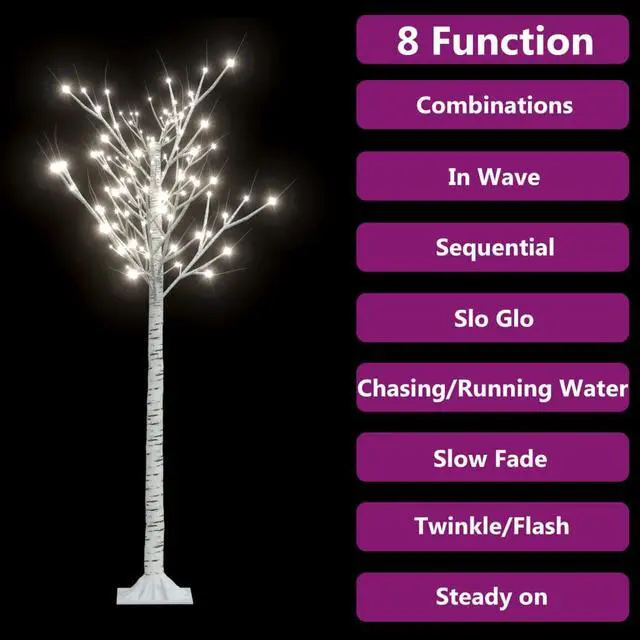 Alt view image 9 of 18 - vidaXL Christmas Tree 200 LEDs 5.9' Cold White Willow Indoor Outdoor