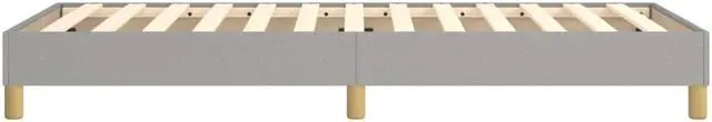 Alt view image 5 of 15 - vidaXL Bed Frame Base Bedroom Furniture Light Gray 39.4"x79.9" Twin XL Fabric