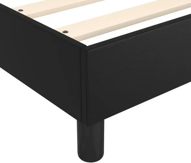 Alt view image 6 of 17 - vidaXL Bed Frame Base Bedroom Furniture Dark Gray 39.4"x74.8" Twin Velvet
