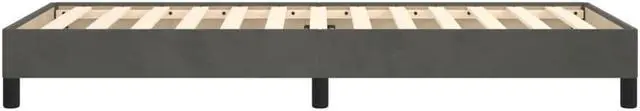Alt view image 13 of 13 - vidaXL Twin XL Size Bed Frame with Plywood Slats, Platform Bed Frame, Velvet Upholstered Mattress Foundation, No Box Spring Needed & Easy Assembly, Dark Gray, without Mattress