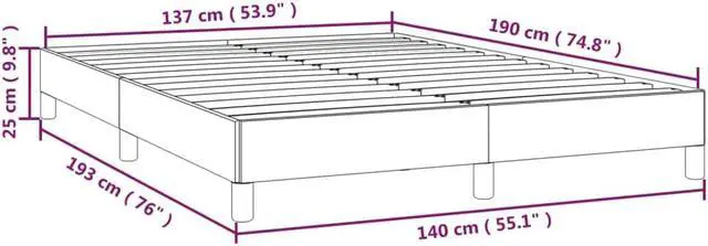 Alt view image 4 of 16 - vidaXL Bed Frame Platform Bed for Bedroom Light Gray 59.8"x79.9" Queen Velvet