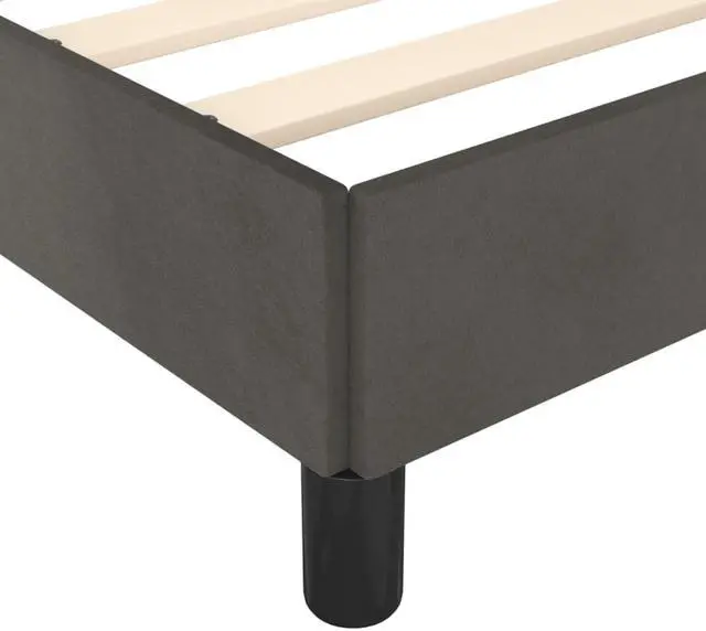 Alt view image 6 of 16 - vidaXL Bed Frame Platform Bed for Bedroom Light Gray 59.8"x79.9" Queen Velvet