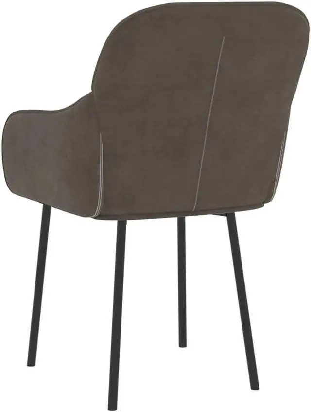 Alt view image 11 of 12 - vidaXL Dining Chairs 2 pcs Light Gray Velvet