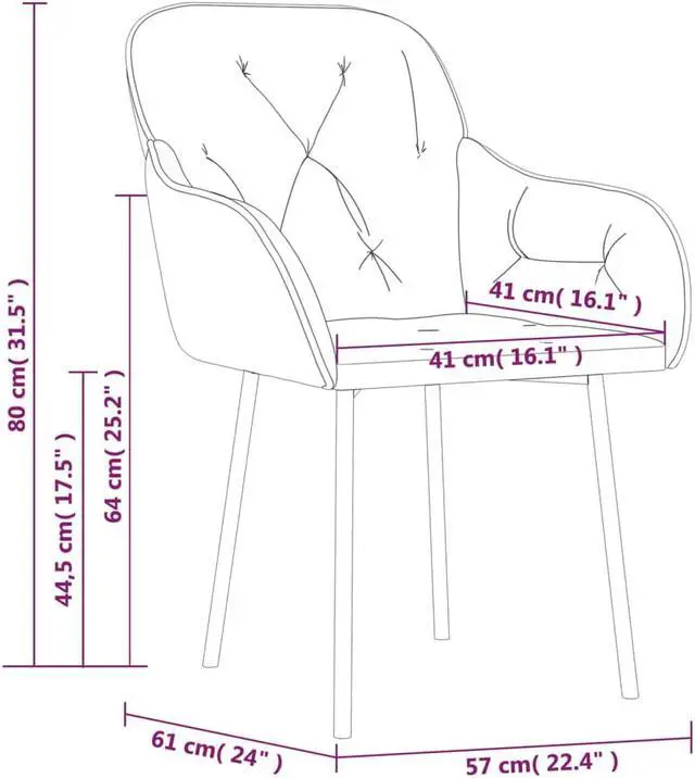 Alt view image 9 of 12 - vidaXL Dining Chairs 2 pcs Light Gray Velvet