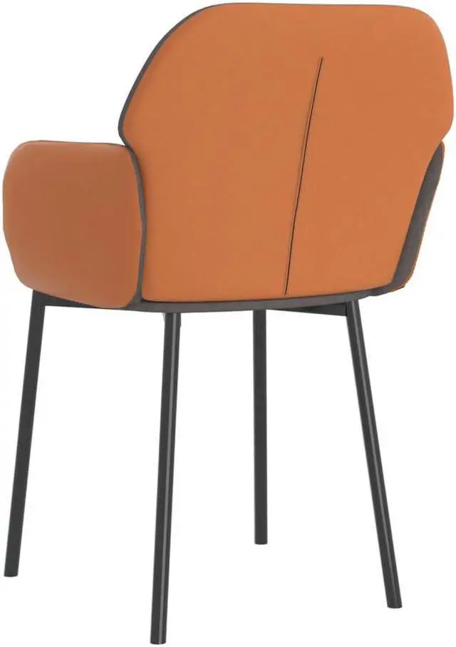 Alt view image 5 of 15 - vidaXL Dining Chairs 2 Pcs for Living Room Light Gray Fabric and Faux Leather