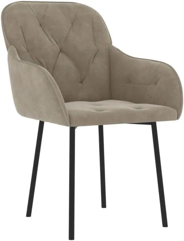 Alt view image 3 of 16 - vidaXL Dining Chairs 2 Pcs Accent Chair Armchair for Living Room Black Velvet
