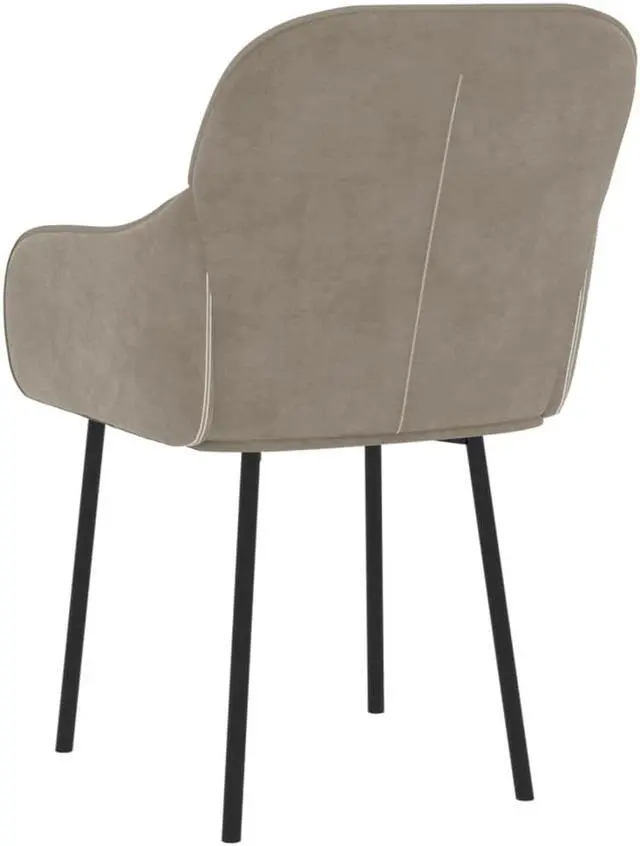 Alt view image 6 of 16 - vidaXL Dining Chairs 2 Pcs Accent Chair Armchair for Living Room Black Velvet