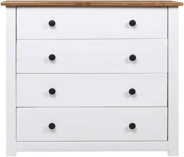 Alt view image 12 of 17 - vidaXL Sideboard White 41.3"x13.8"x27.6" Steel and Glass