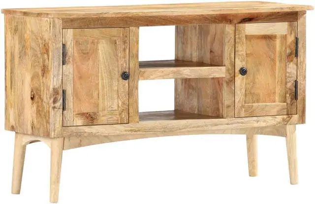 Alt view image 4 of 15 - vidaXL Sideboard 39.4"x13.8"x23.6" Solid Mango Wood