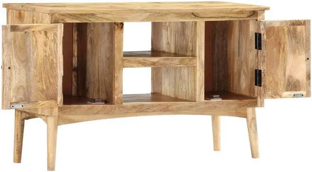 Alt view image 5 of 15 - vidaXL Sideboard 39.4"x13.8"x23.6" Solid Mango Wood