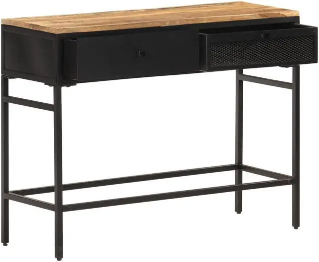 Alt view image 9 of 14 - vidaXL Sideboard Solid Mango Wood 23.6"x11.8"x29.9"