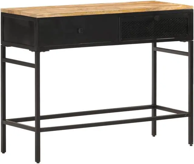 Alt view image 8 of 14 - vidaXL Sideboard Solid Mango Wood 23.6"x11.8"x29.9"