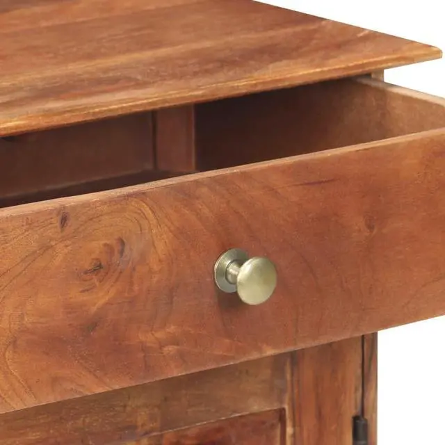 Alt view image 3 of 7 - vidaXL Sideboard Buffet Cabinet with Drawers for Living Room Solid Wood Acacia