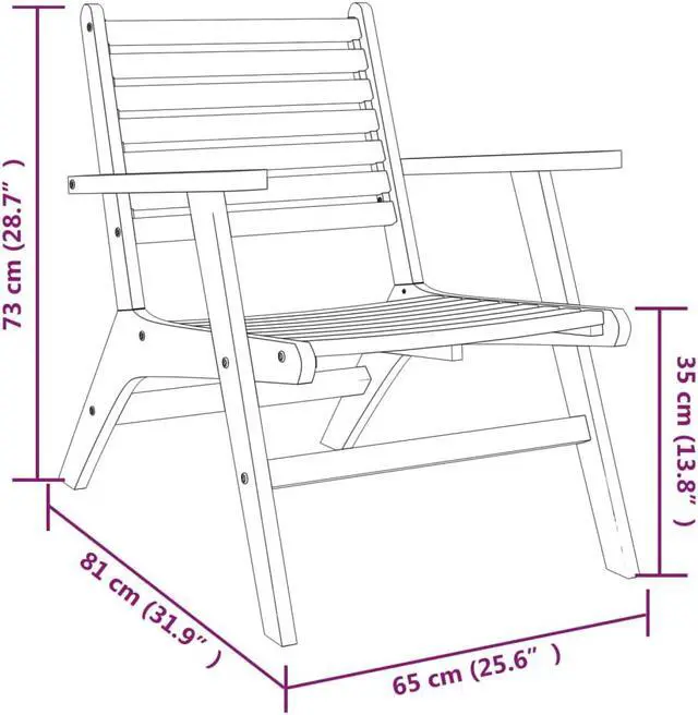 Alt view image 3 of 18 - vidaXL Patio Chair Outdoor Chair Dining Chair for Garden Patio Armchair 2 pcs