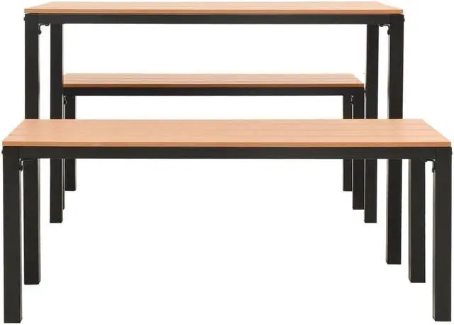 Alt view image 2 of 7 - vidaXL Patio Bistro Set Chair with Tea Table and Cushions Solid Acacia Wood