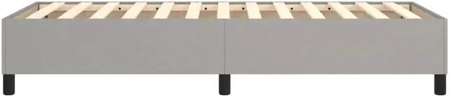 Alt view image 5 of 12 - vidaXL Bed Frame Base Bedroom Furniture Light Gray 39.4"x74.8" Twin Fabric