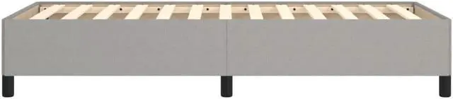 Alt view image 13 of 13 - vidaXL Twin XL Size Bed Frame with Plywood Slats, Platform Bed Frame, Fabric Upholstered Mattress Foundation, No Box Spring Needed & Easy Assembly, Light Gray, without Mattress