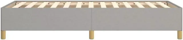 Alt view image 13 of 13 - vidaXL Twin XL Size Bed Frame with Plywood Slats, Platform Bed Frame, Fabric Upholstered Mattress Foundation, No Box Spring Needed & Easy Assembly, Light Gray, without Mattress