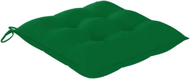 Alt view image 7 of 8 - vidaXL Chair Cushions 6 pcs Green 19.7"x19.7"x2.8" Fabric