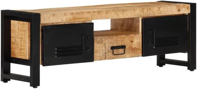Alt view image 2 of 7 - vidaXL TV Cabinet 47.2"x11.8"x15.7" Solid Wood Mango