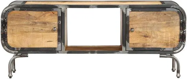 Alt view image 3 of 7 - vidaXL TV Cabinet 43.3"x11.8"x16.5" Solid Wood Mango