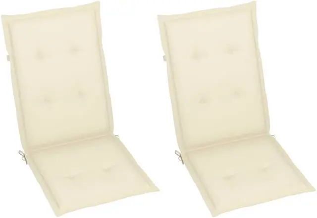 Alt view image 4 of 7 - vidaXL Outdoor Recliner Chairs 2 Pcs Patio Chair with Cushions Solid Wood Acacia